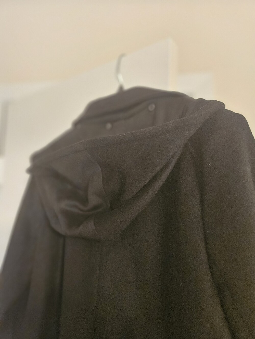 Women's Lauren Ralph Lauren Black Coat with Detachable Hood Size 10 Worn Once. - Picture 3 of 3